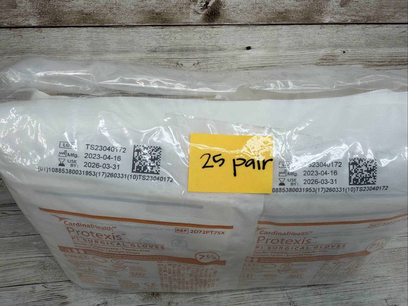 Protexis PI Surgical Gloves *25 Pair* Cardinal Health Size: 7.5 EXP: 03/26