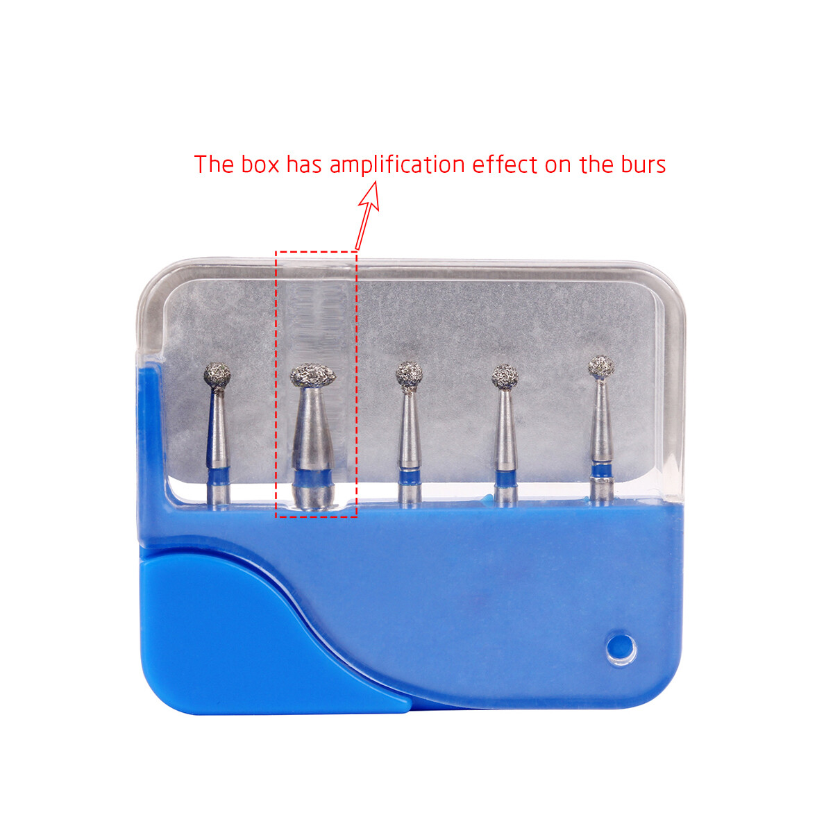 5pcs AZDENT Dental FG Two-Layer Diamond Burs BR-31 for High Speed Handpiece