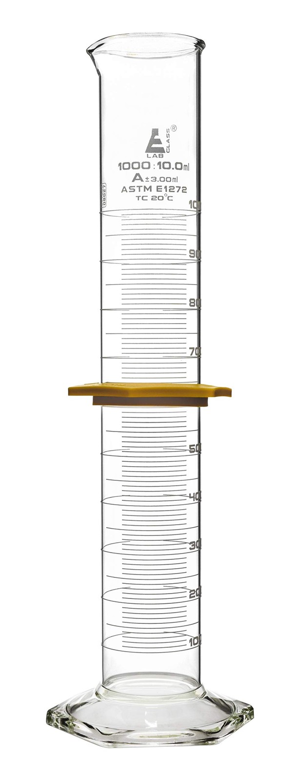 Graduated Cylinder, 1000mL – ASTM, Class A Tolerance ±3.00mL –