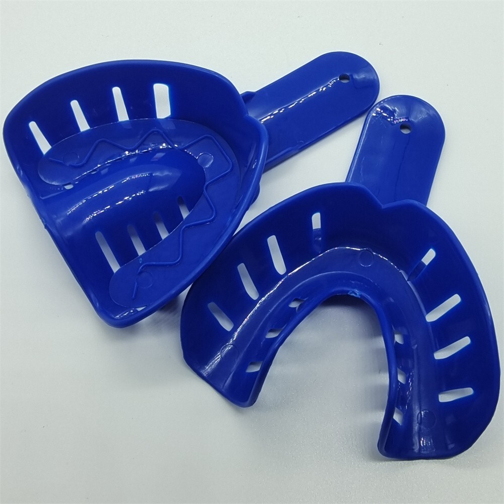 60 Pcs Plastic Autoclavable Dental Impression Trays Sizes L/M/S Adult Child U/L