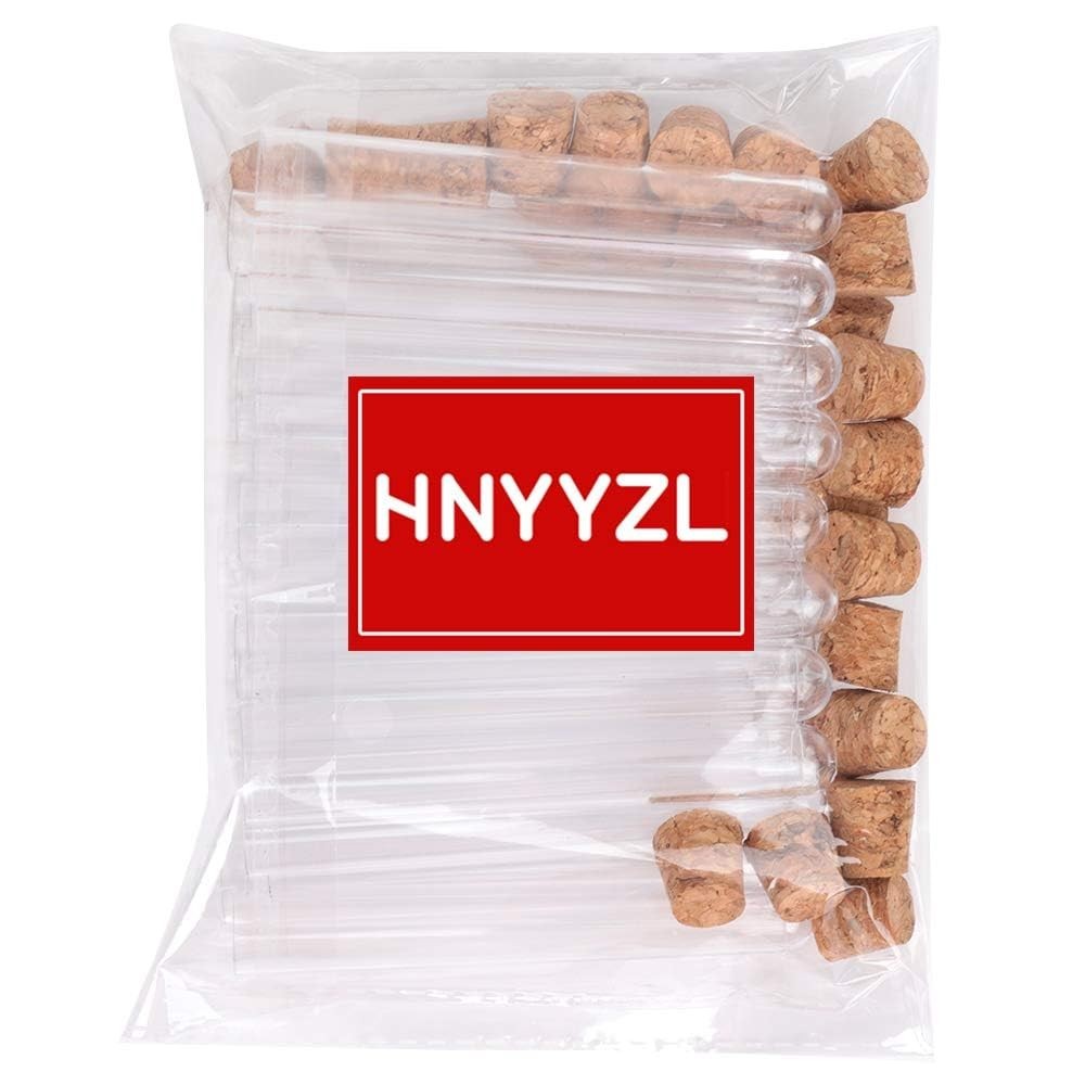 15-Piece Clear Tubes Set with Cork Stoppers – 15ml for Parties & Science