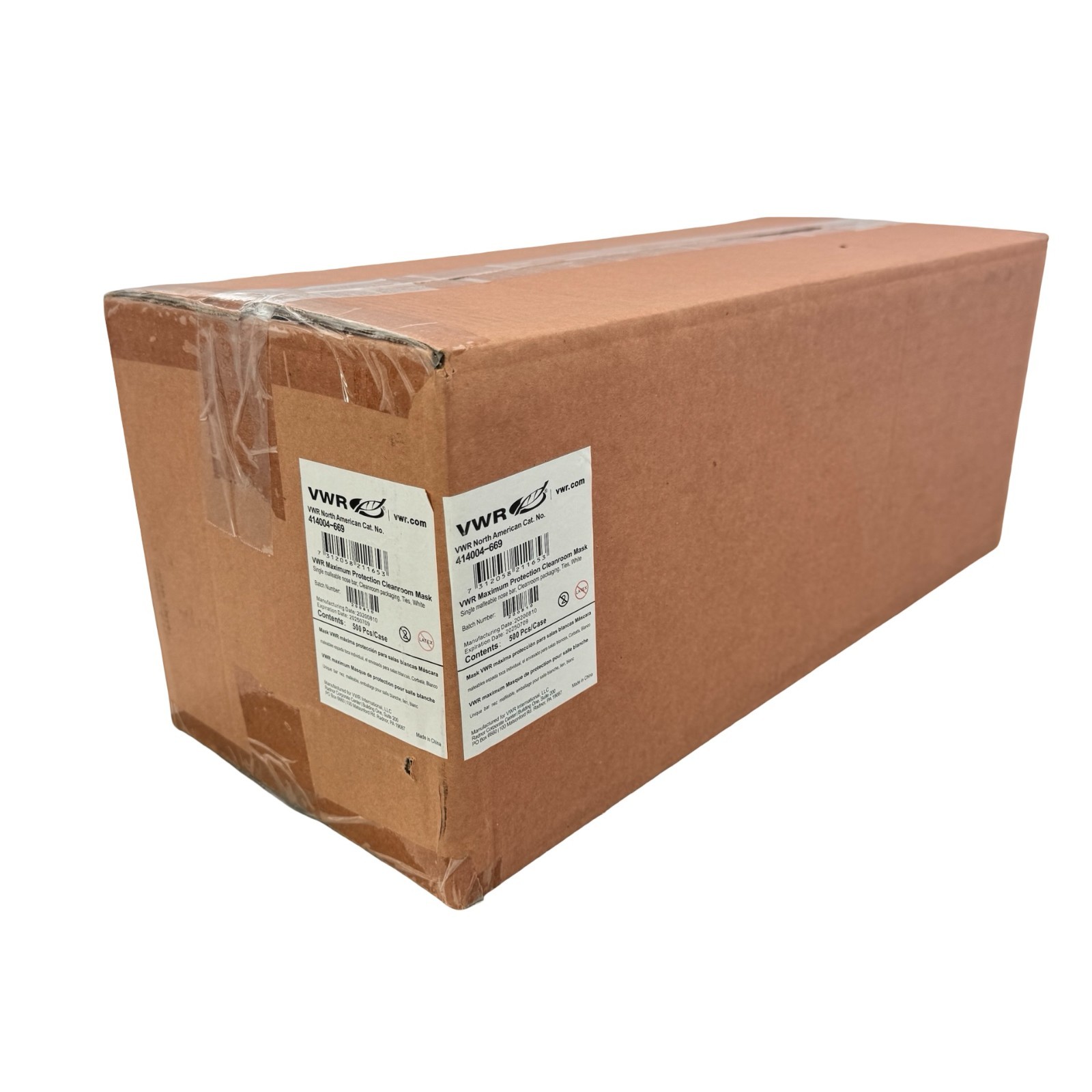 VWR Maximum Protection Cleanroom Masks – 500 Pcs | 414004-669 | Expired Stock