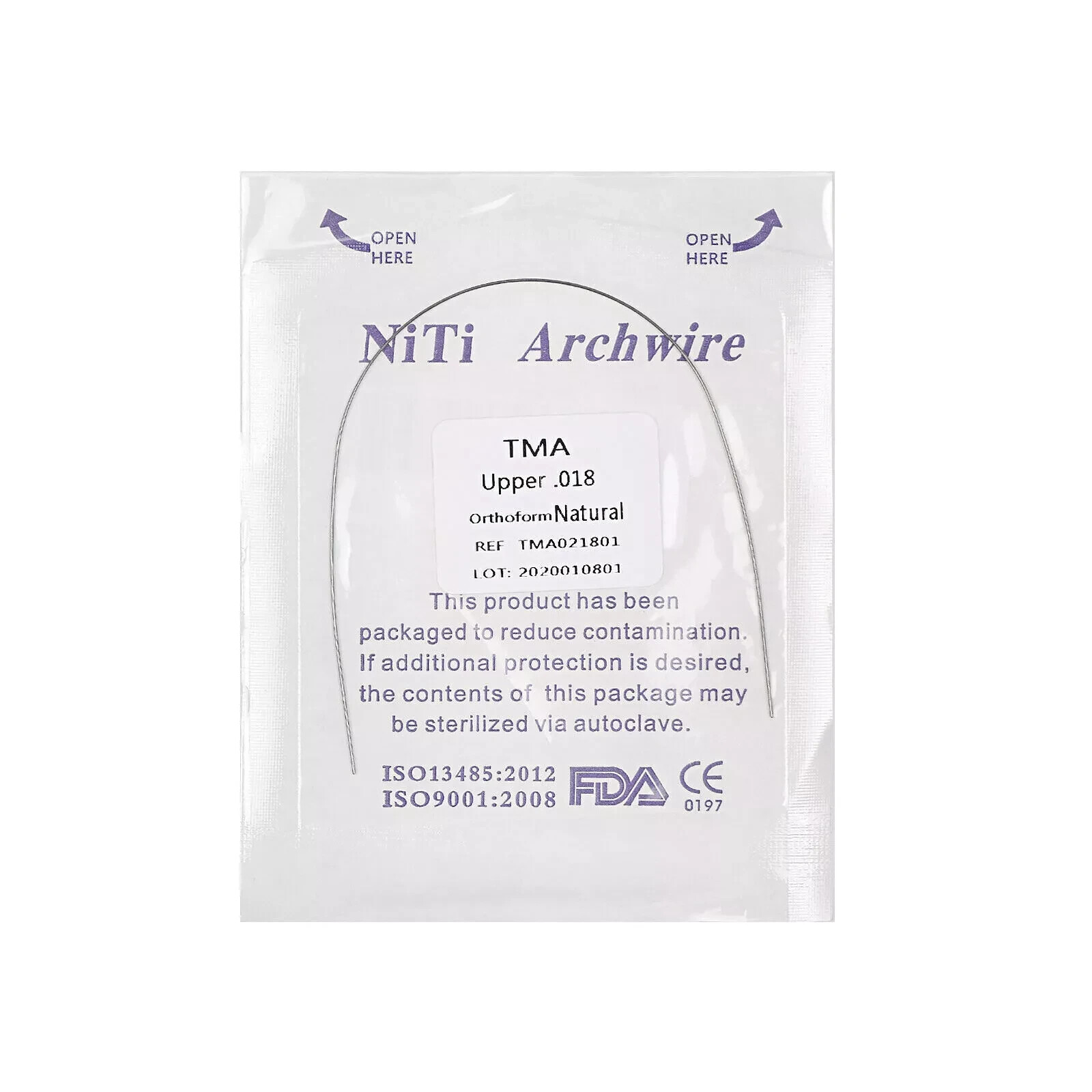 Dental Orthodontic Round/Rectangular TMA Titanium Alloy Arch Wire Upper/Lower