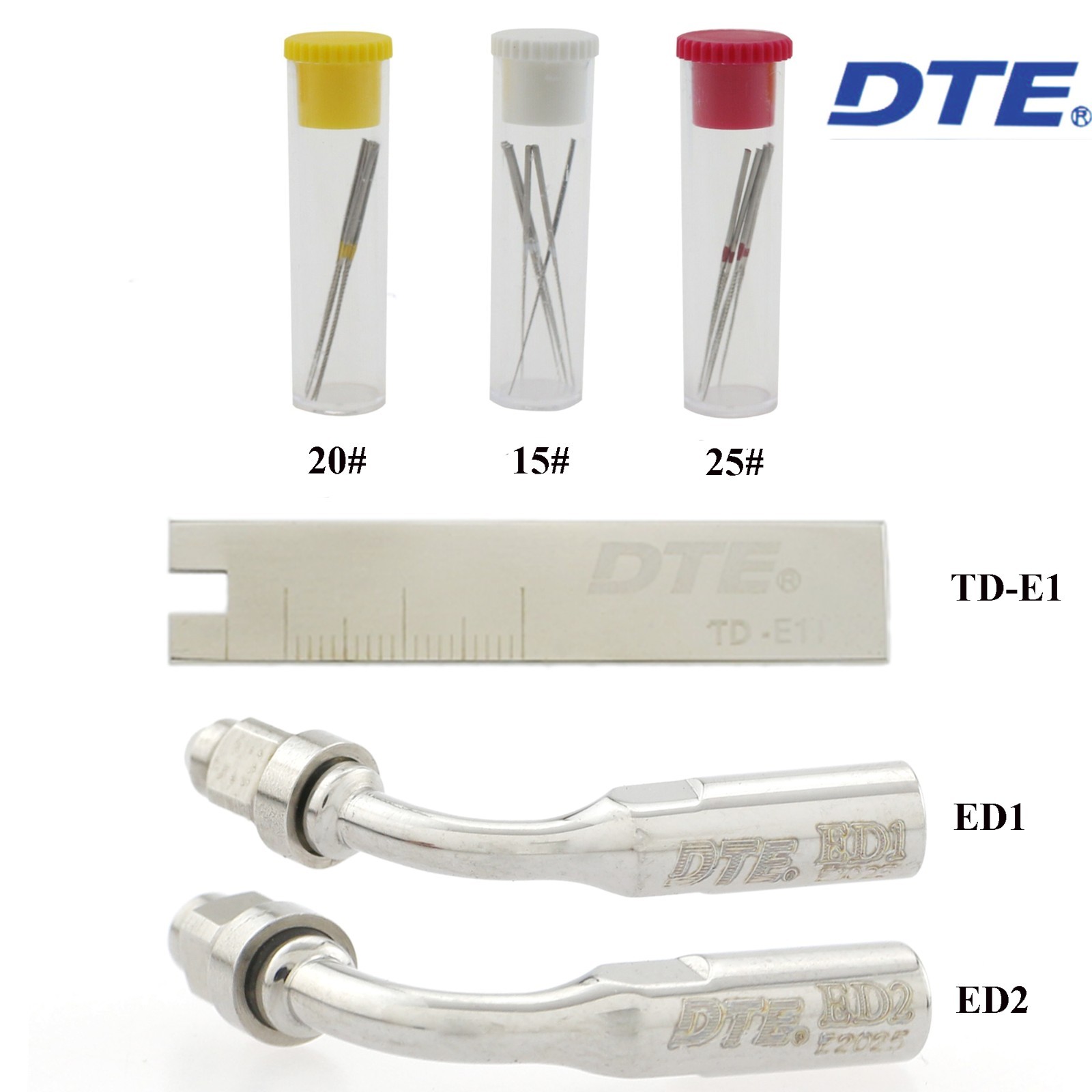 Woodpecker DTE Scaler Tip Perio Piezo Tip Endo Root Canal Kit fit ACTEON Satelec