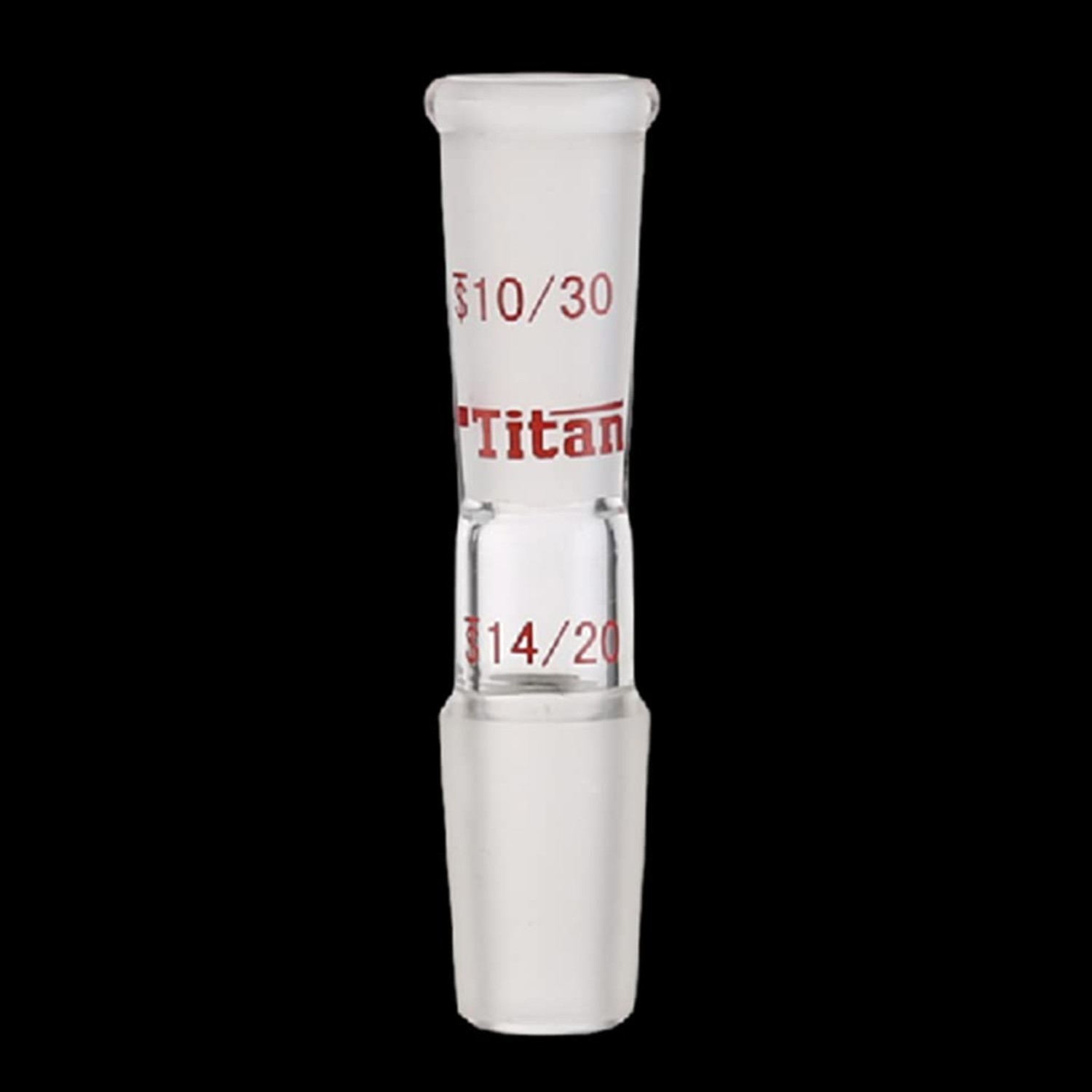 Glass Reducing Connecting Adapter from 10/30 Outer to 14/20 Inner Glass Joint…