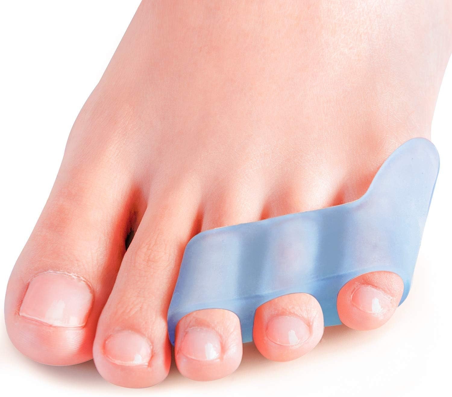 Povihome 10 Pack Pinky Toe Separator and 10 Count (Pack of 1), Blue