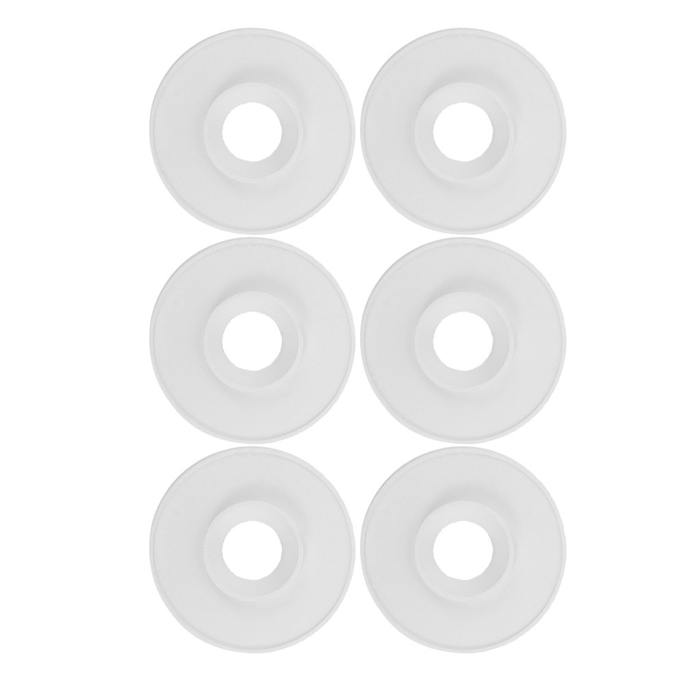 6Pcs White Rubber Lab Filter Pad for Funnel Vacuum Adapter and Flask Sealing