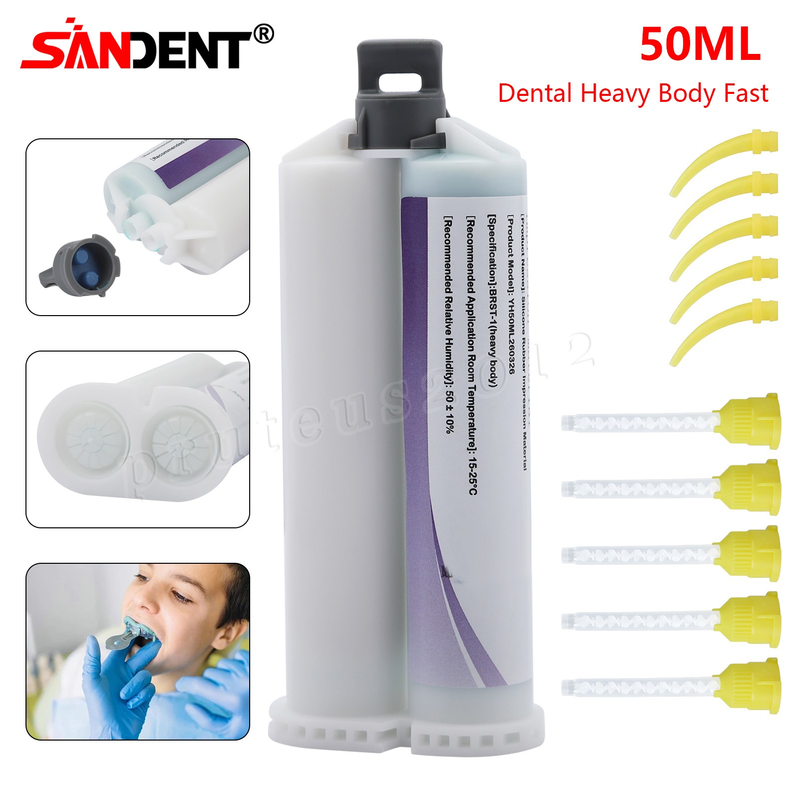 LIGHT MEDIUM HEAVY BODY FAST SET VPS PVS Dental Impression Material Cartridges