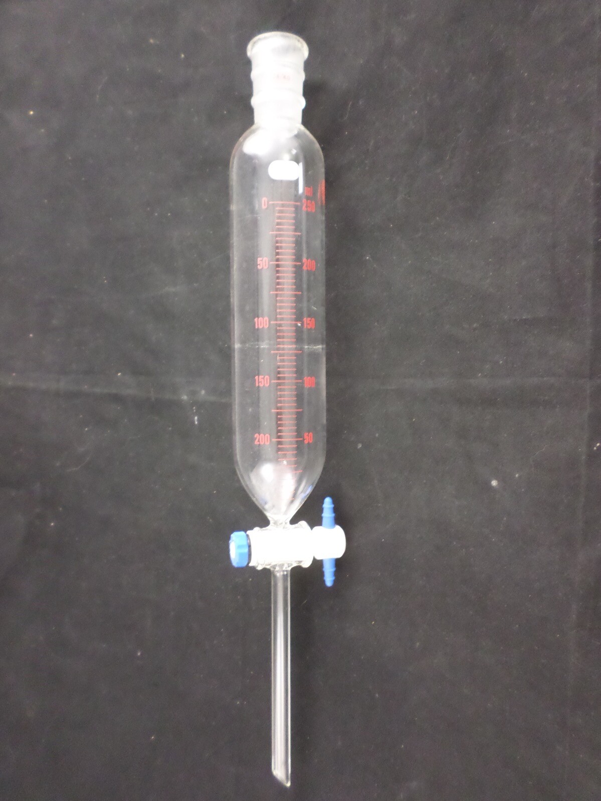 ACE 250mL Graduated Cylindrical Addition Funnel 24/40 Joint PTFE Stpk 7262-52