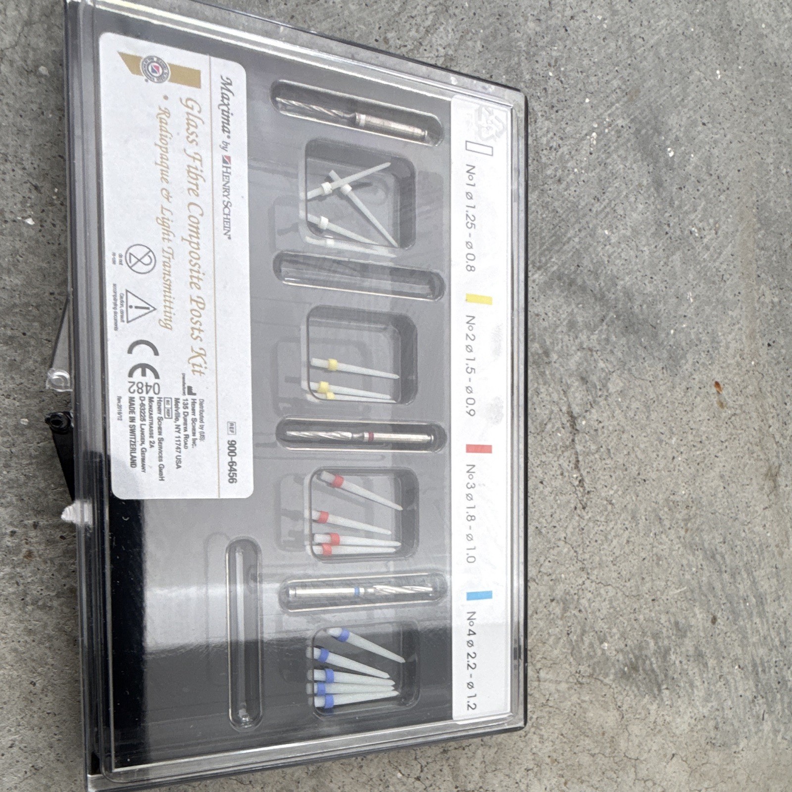 Henry Schein Glass Fibre Composite Dental Post Kit RA Glass Fiber 90084656