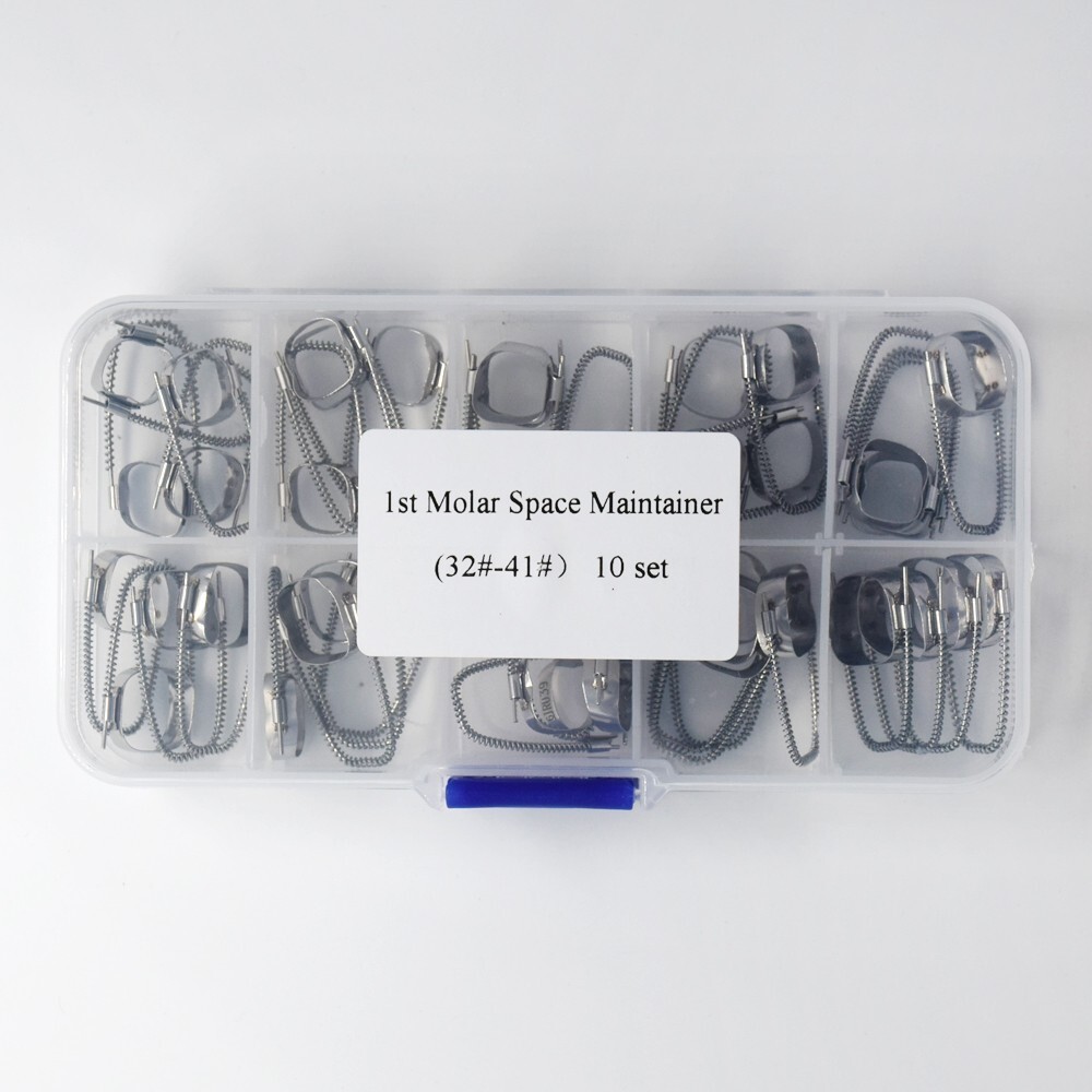 Dental Teeth Braces Brackets Preformed Space Maintainer Retainer 1ST Molar Bands