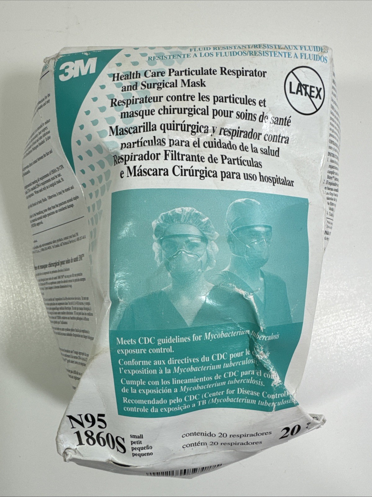 3M ESPE 1860S N95 Particulate Respirator and Surgical Mask 20/Box Small