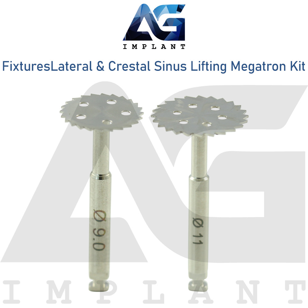 Fixtures Lateral & Crestal Sinus Lifting Megatron Kit Stainless Steel Tools