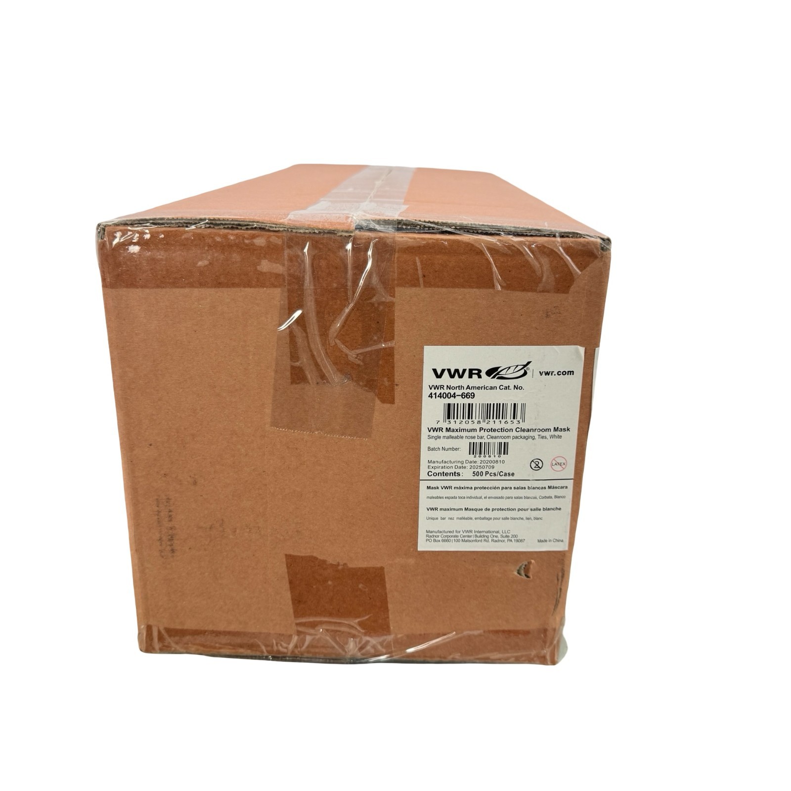 VWR Maximum Protection Cleanroom Masks – 500 Pcs | 414004-669 | Expired Stock