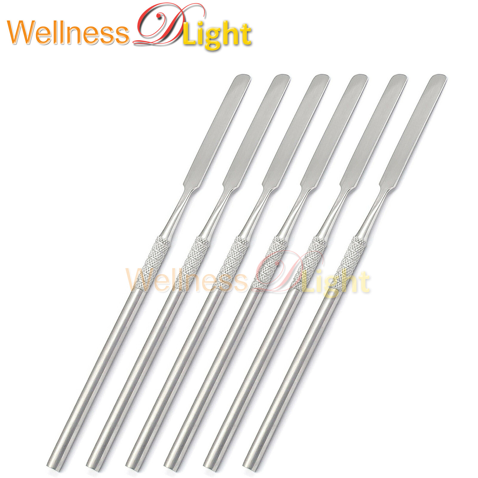 Wdl 6 Pcs Cement Spatulas Dental Instruments Stainless Steel New