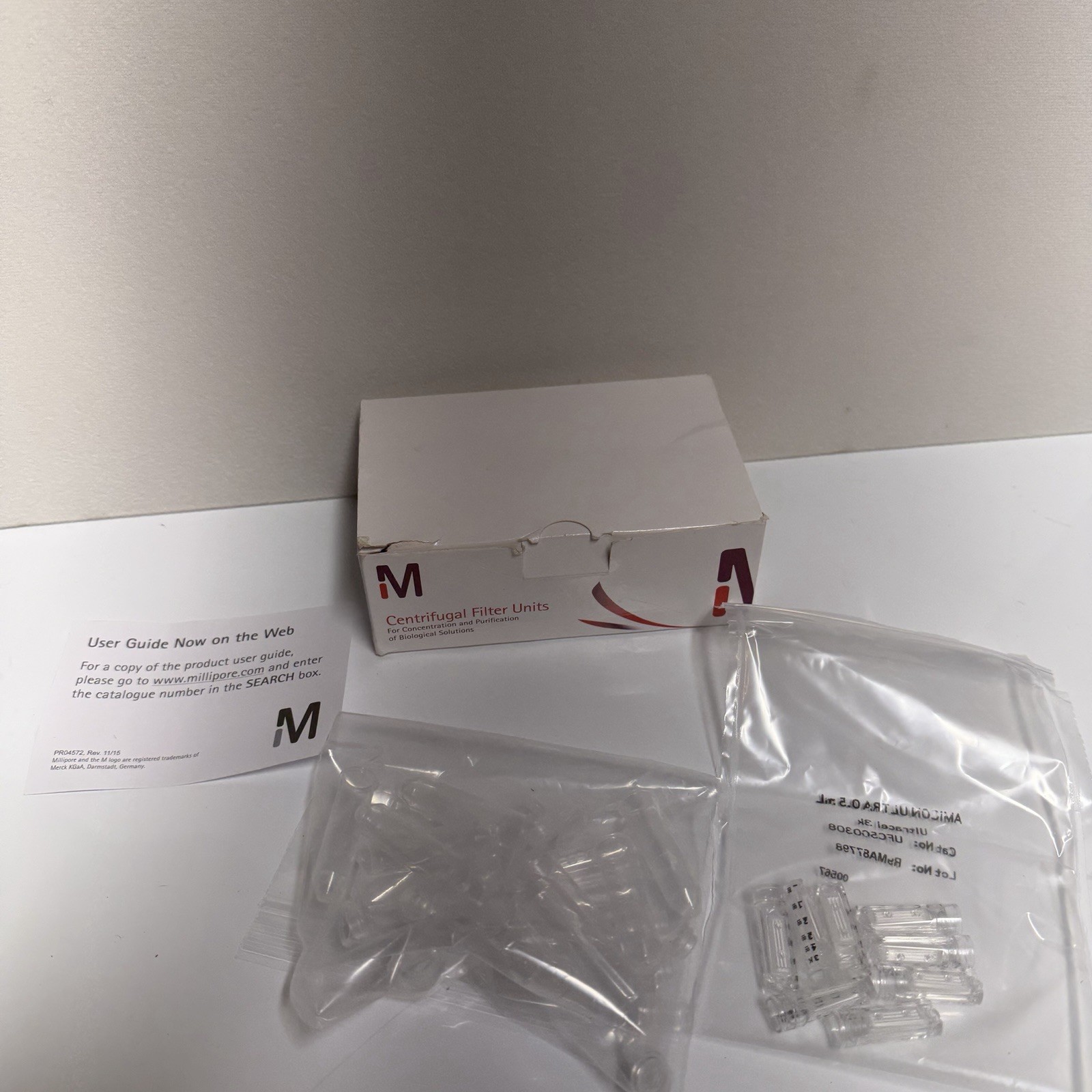 Millipore Amicon Ultra 0.5mL 3K Centrifugal Filter Units UFC500308 8 Pack