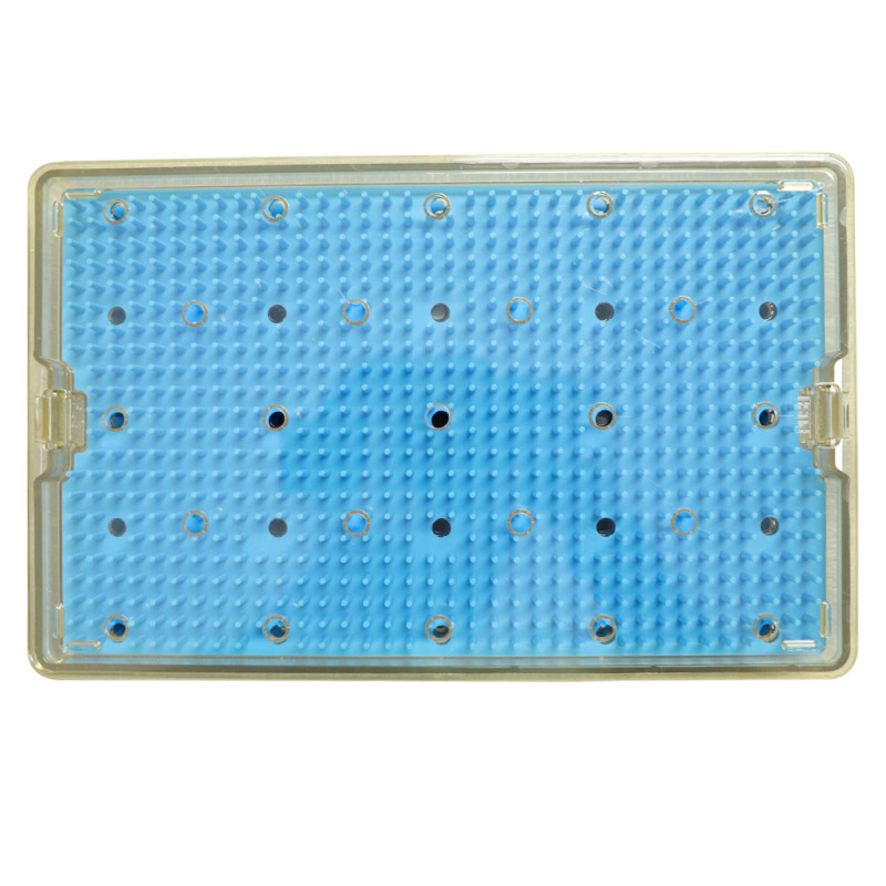 PPSU sterilization tray case sterilising w/ silicone mat surgical instrument