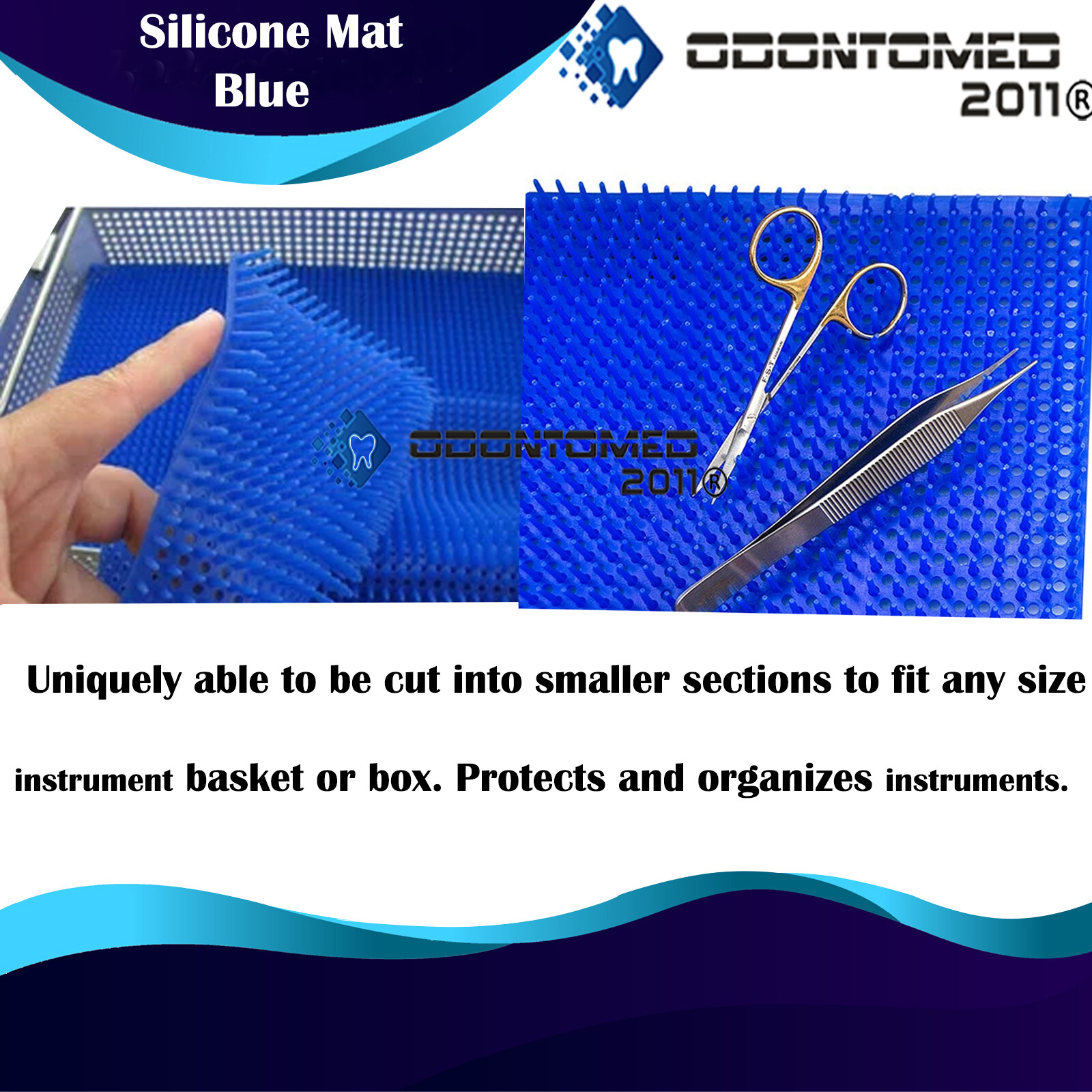 Silicone mats for sterilization tray box Surgical Instrument Disinfection Pads