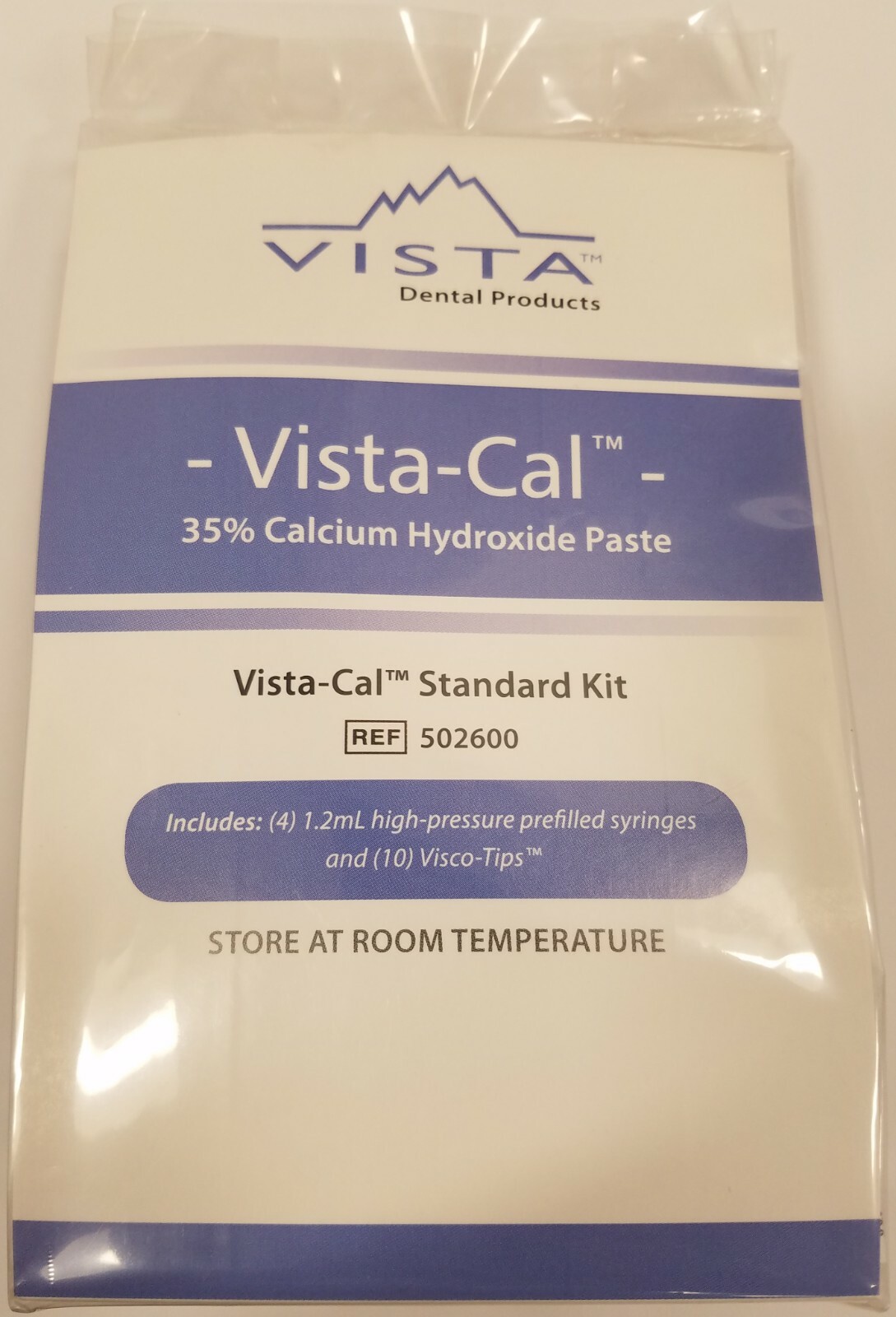 *1-Pack* Vista Dental Vista-Cal Standard Kit 35% Calcium Hydroxide Paste 502600