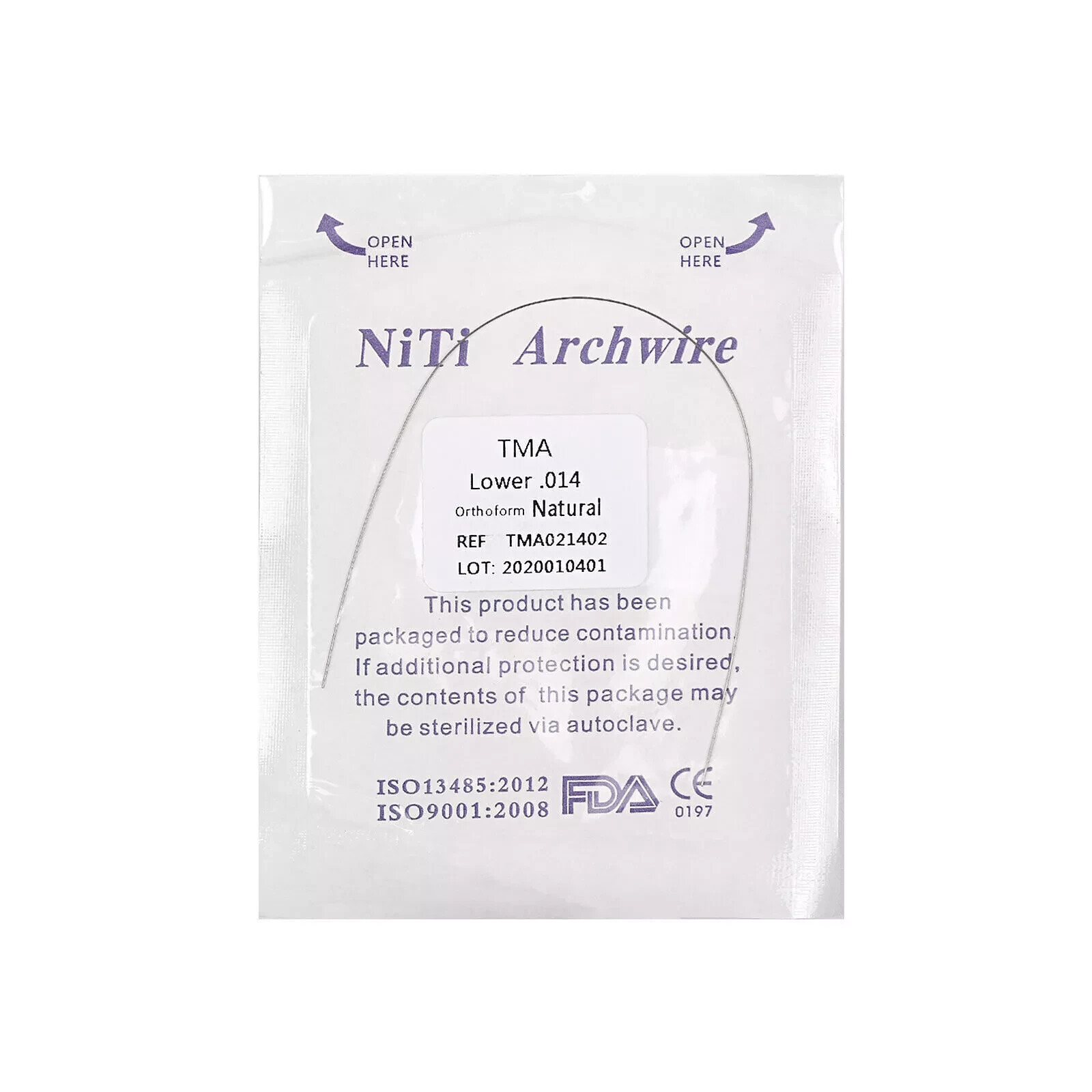 Dental Orthodontic Round/Rectangular TMA Titanium Alloy Arch Wire Upper/Lower