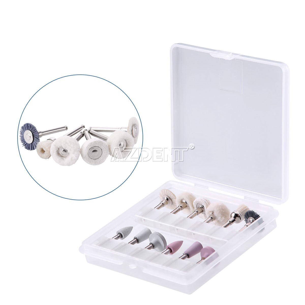 1 Kit Dental Composite Polishing Bur Kit Silicone Carbide Silicone RA 2.35MM