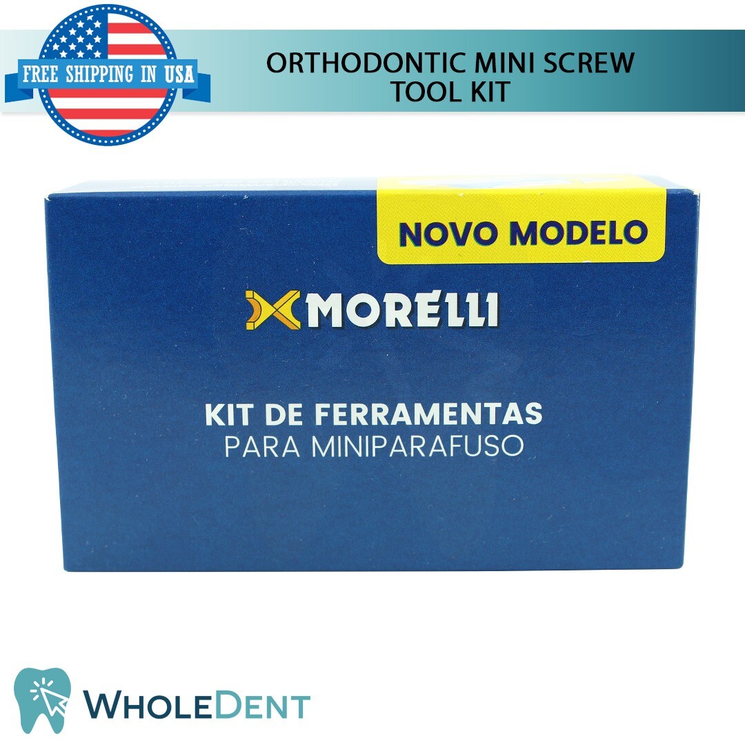 Dental Mini Screw Orthodontic Anchorage Tool Kit Morelli Treatment Driver Stem