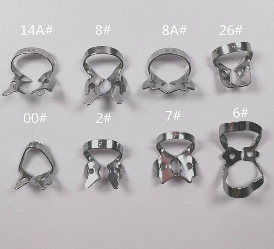 Clamps Wingless Winged Universal Molar Metal Rubber Dam Clamp Stainless Steel