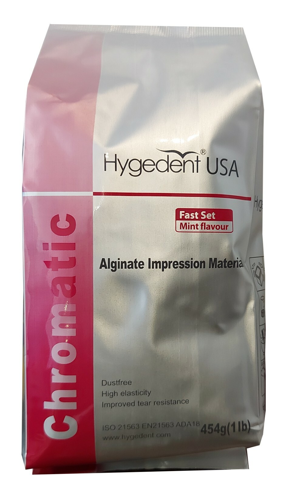 Hygedent Chromatic Alginate Impression Material , 454g, Reg/Fast Set Mint