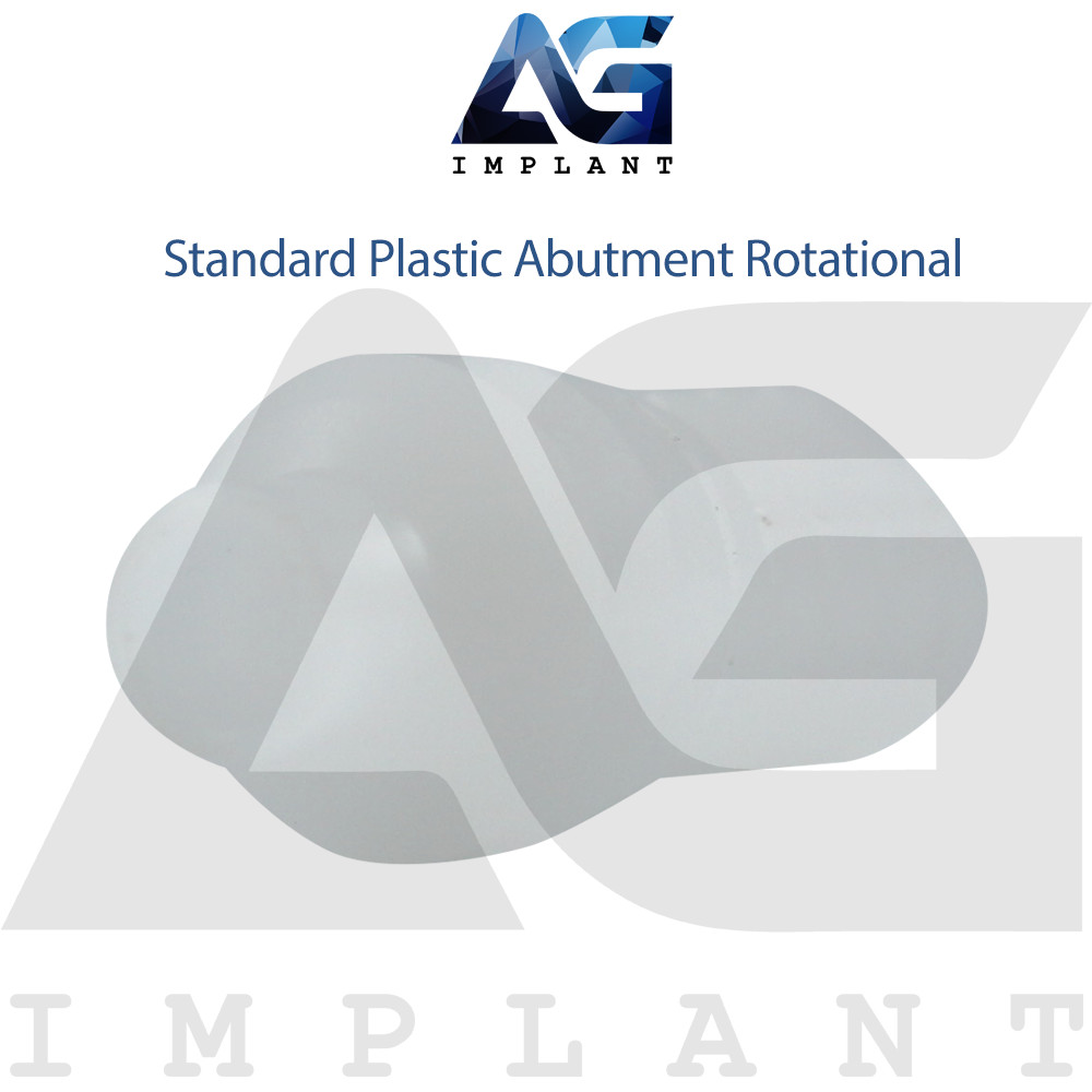 50 Standard Plastic Abutment Rotational Prosthetic System Int Hex 2.42mm