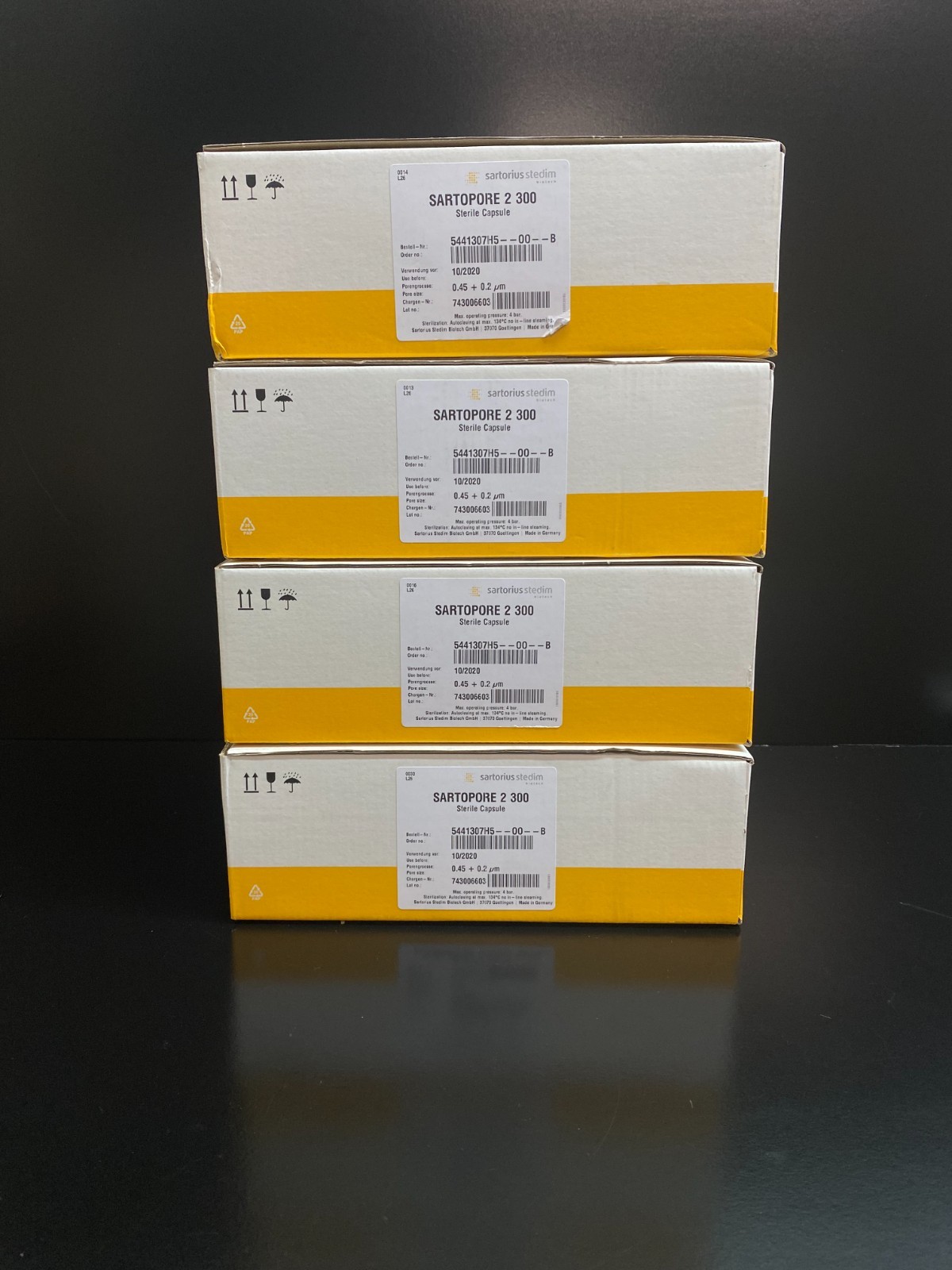 Sartorius Cat No 5441307H5–00–B Sartopore Size 5 Sterile Capsules Lot 5 PKS