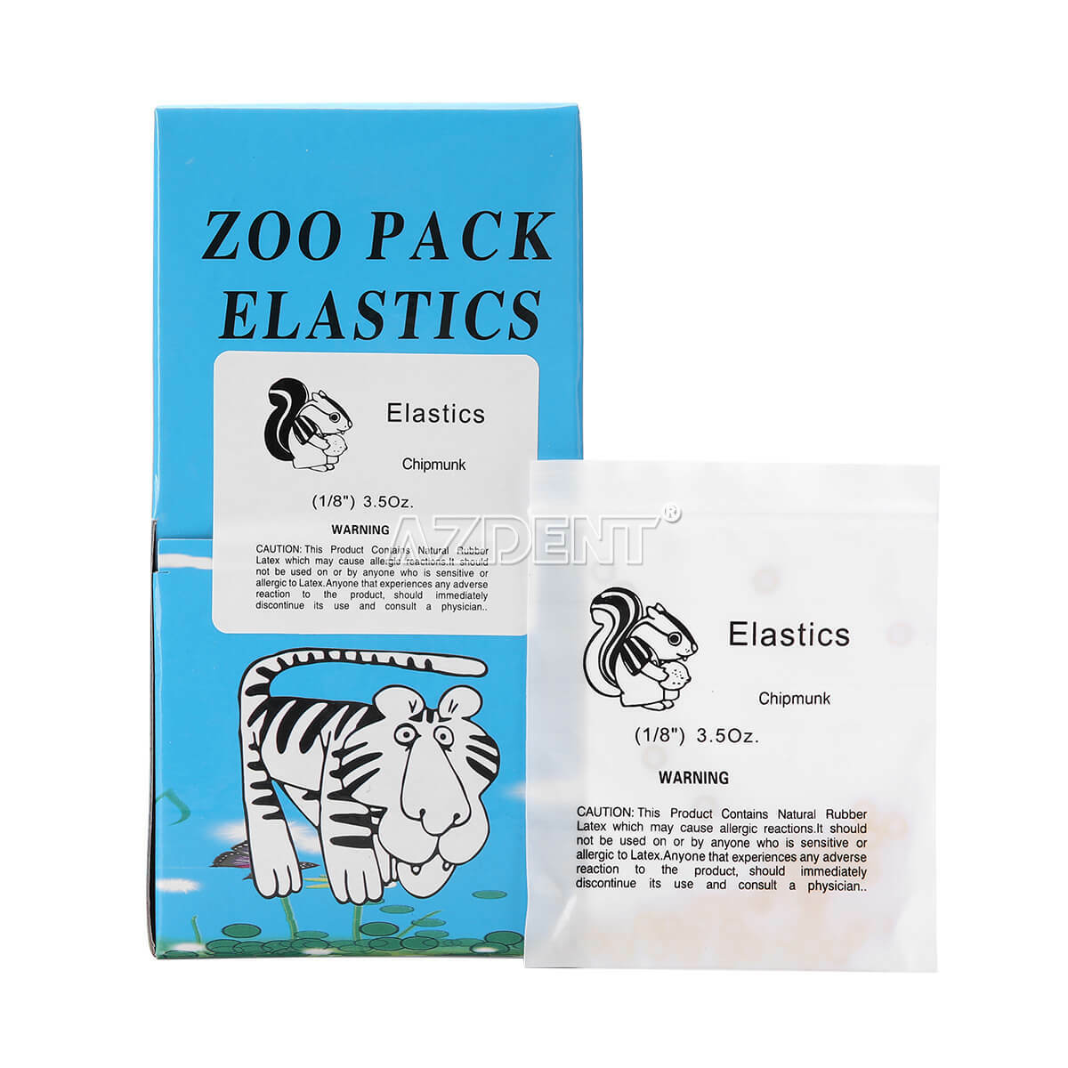 15 Sizes Dental Orthodontic Elastics Latex Braces Rubber Bands 5000pcs/kit USA