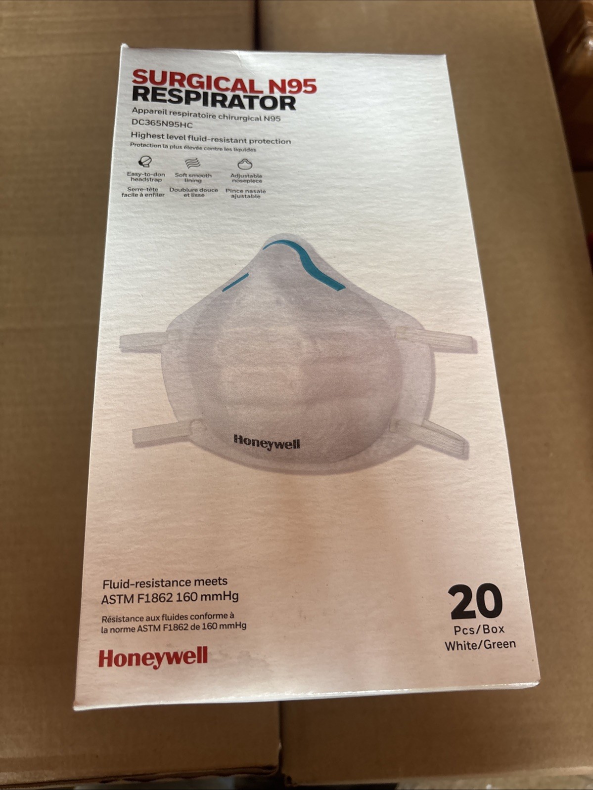 200 New N95 Surgical Grade Respirator Face Masks Honeywell Dust 10 Boxes Mask