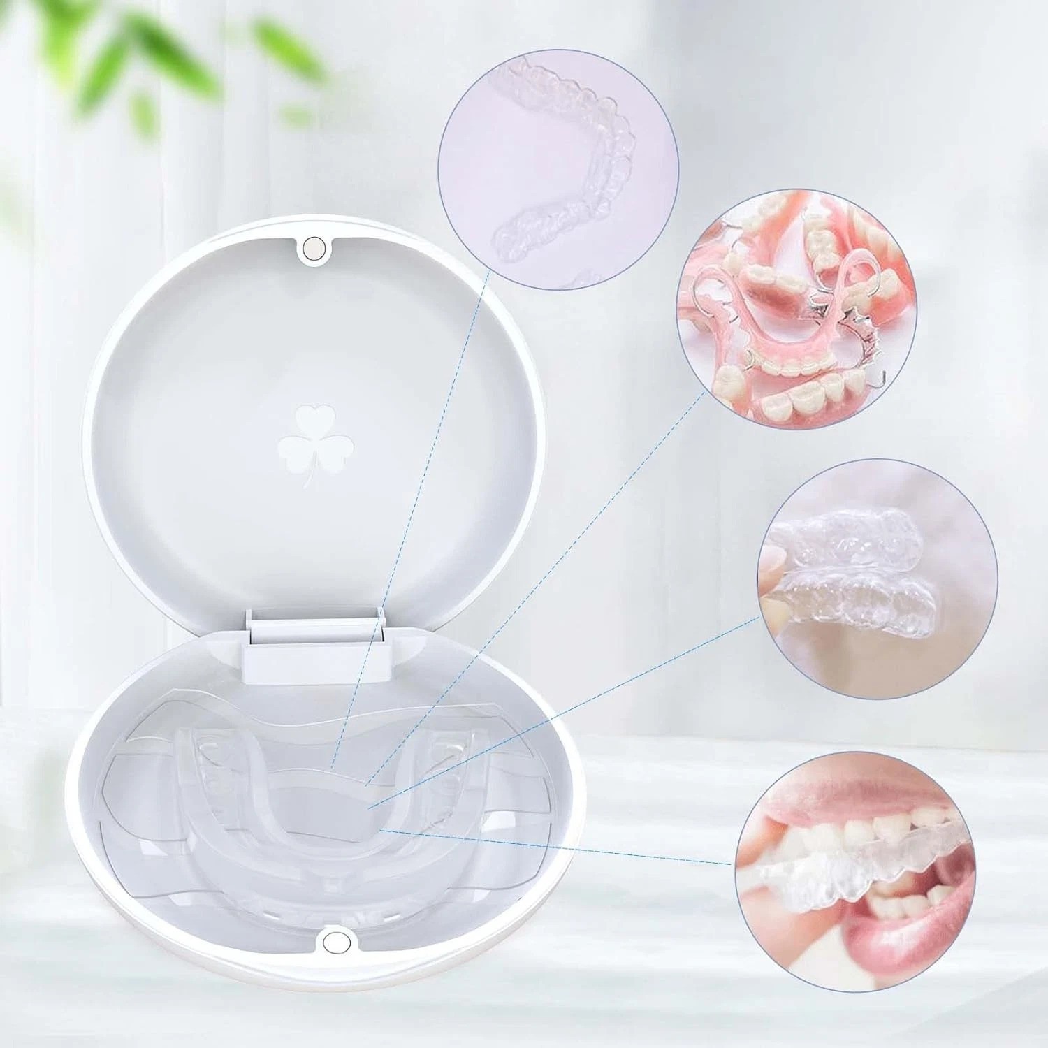 Mini Size 2 Pack Orthodontic Retainer Cases – Clean & Safe Mouthguard Storage