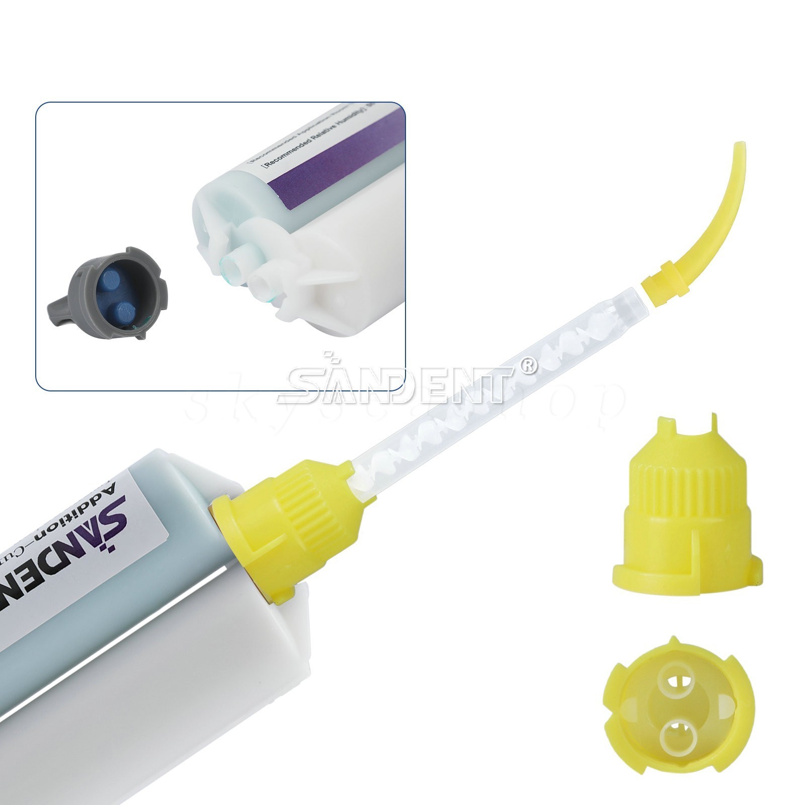 24PCS Dental Impression Material VPS Heavy Body Fast Putty Set 50 ml Cartridges