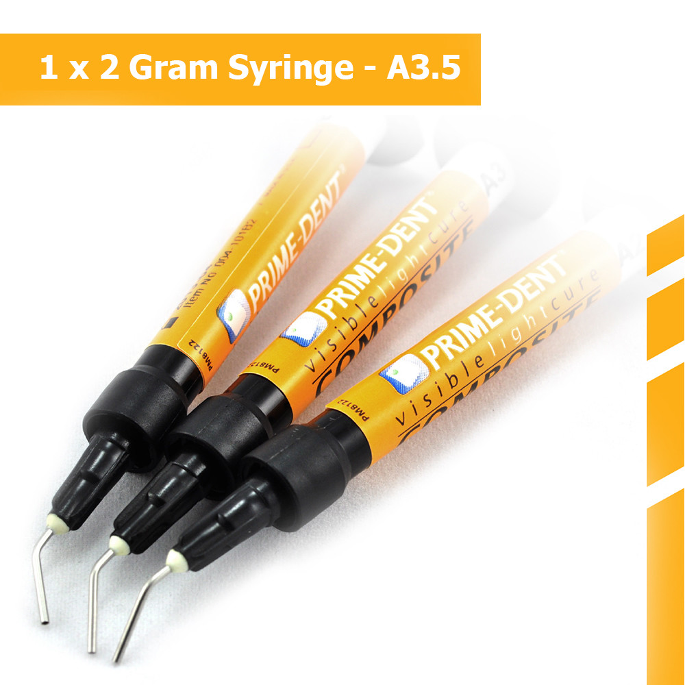 Prime Dent VLC Light Cure Flowable Composite A3.5 – 2 gram syringe 004-101A3.5