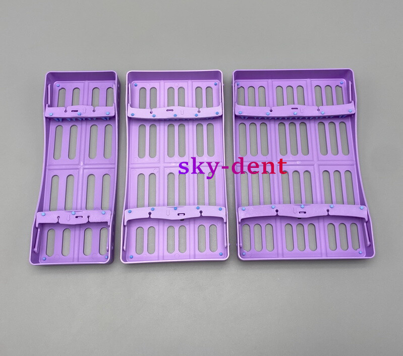 Plastic Dental Autoclave Sterilization Cassette Rack Box Tray For 5 Instruments