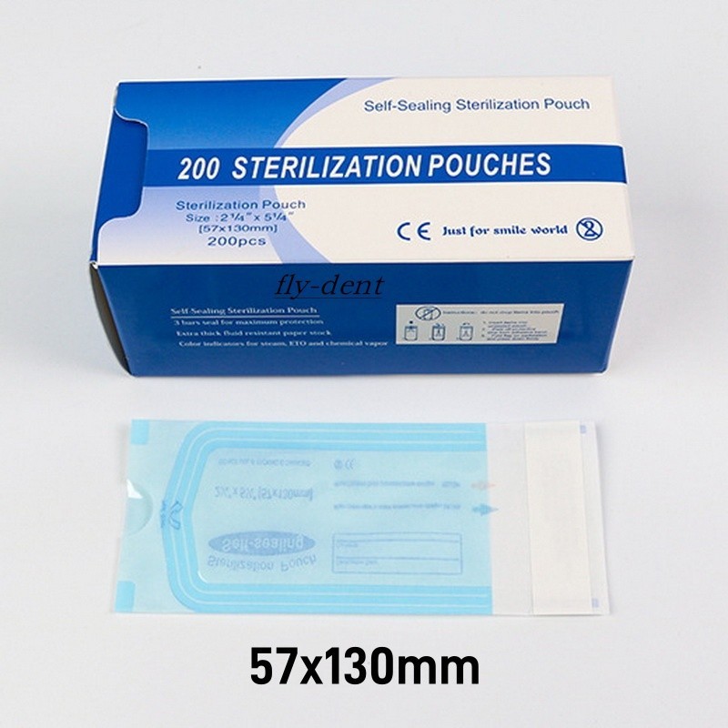 Self Sealing Sterilization Pouches Pouch Disposable Autoclave Dental Sterile Bag