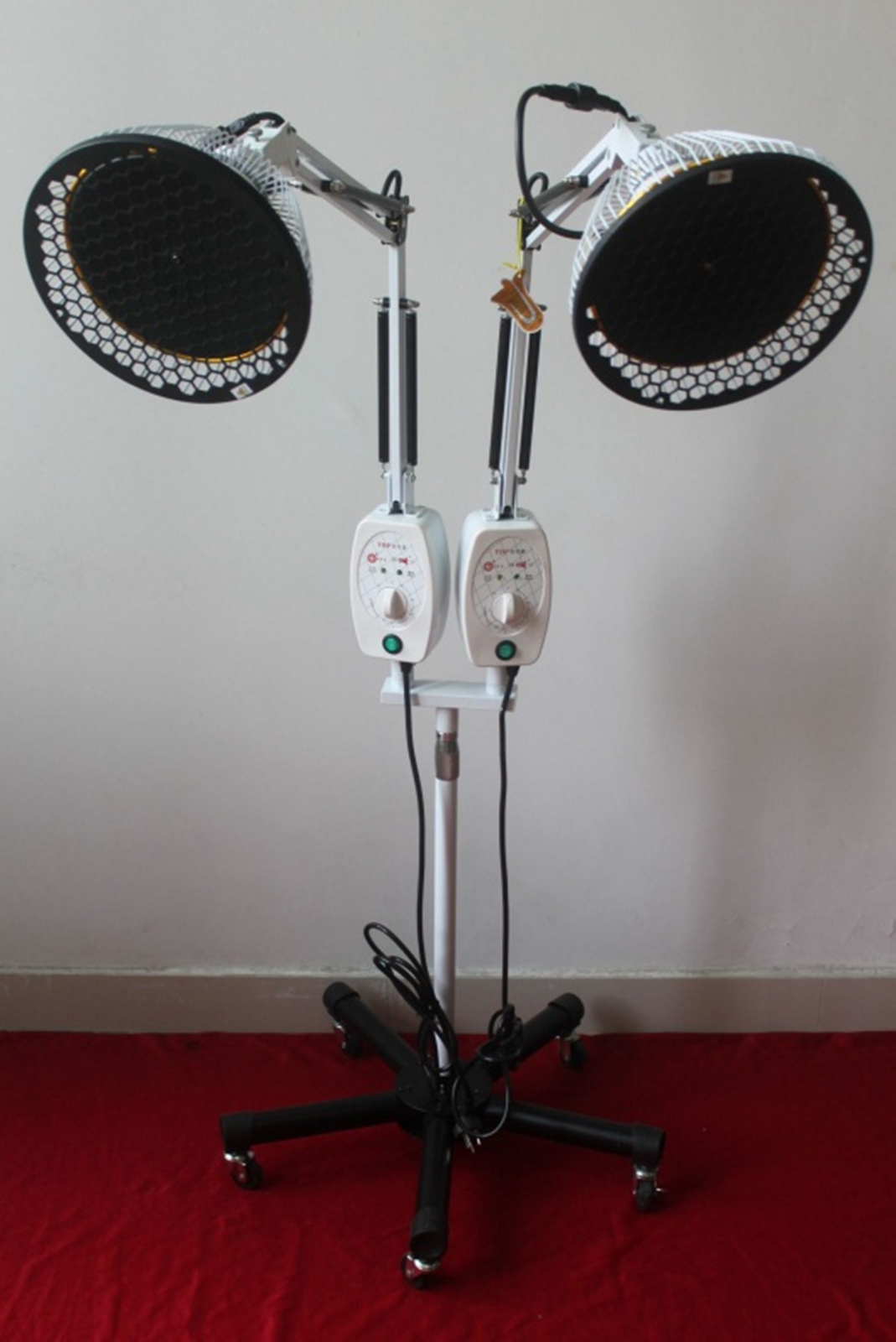Floor-standing Double Lamp Head Electromagnetic TDP Heat Therapy Lamp CQG-222AA