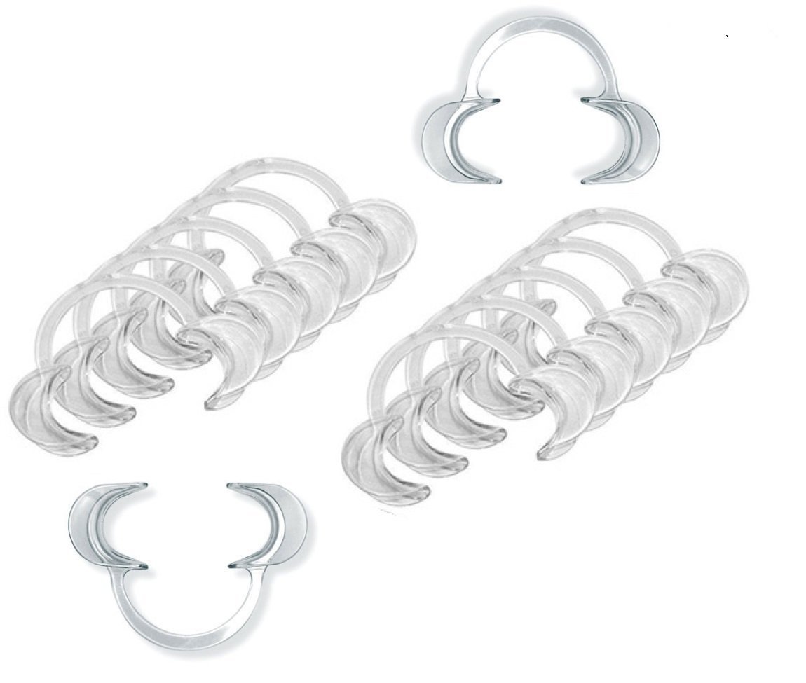 20pc L Size C-Shape Dental Intraoral Cheek Retractors Mouth Opener Party Game