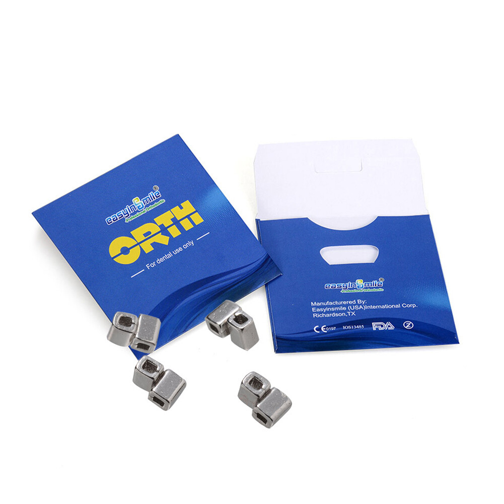 5Packs Orthodontic Crimpable Hooks Left/Right/Sliding/Spiral Cross/Double Tube
