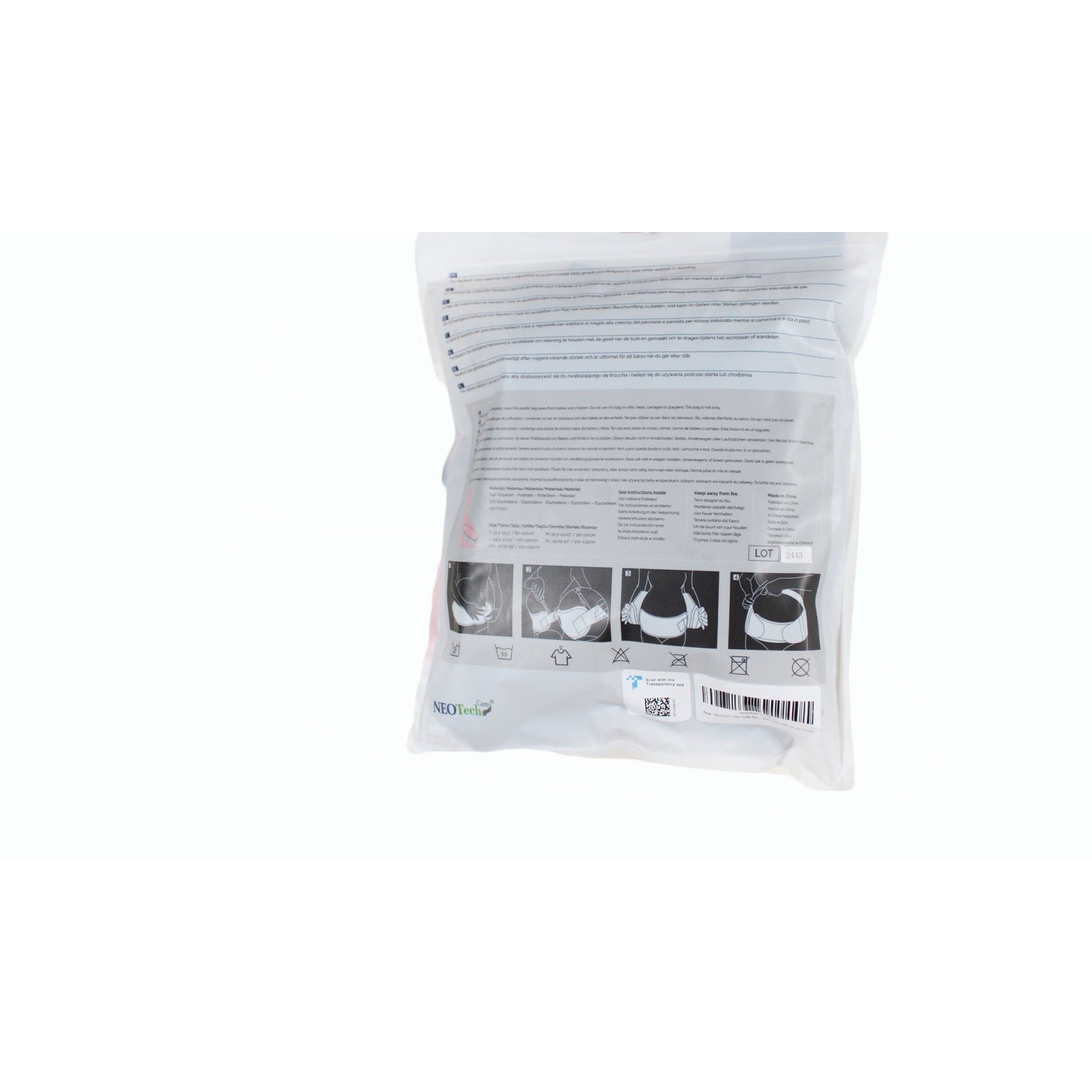 NEOtech Care NTC T007 Maternity Support Belt Tummy Band XXL Black