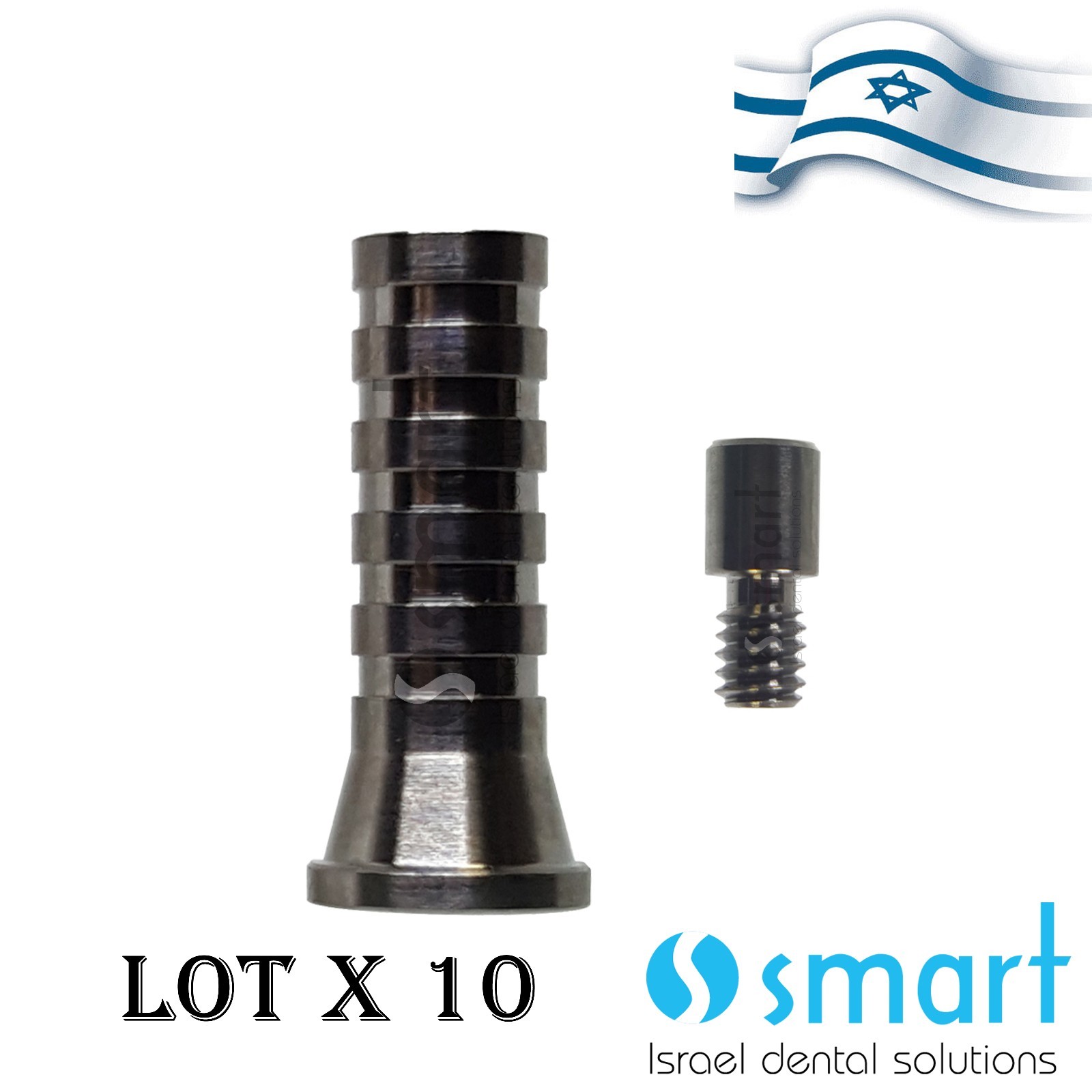 Lot x 10 New Multi Unit titanium sleeve screw abutment 1.72 mm
