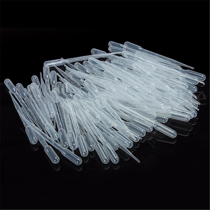 200PCS 3ML Disposable Plastic Eye Dropper Set Transfer Graduated Pipettes