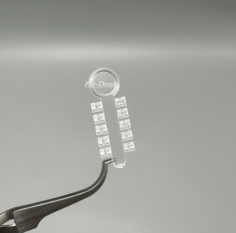 100pcs/10 sticks Dental Rotation Wedges Orthodontic Rubber Elastic Rotary Pads