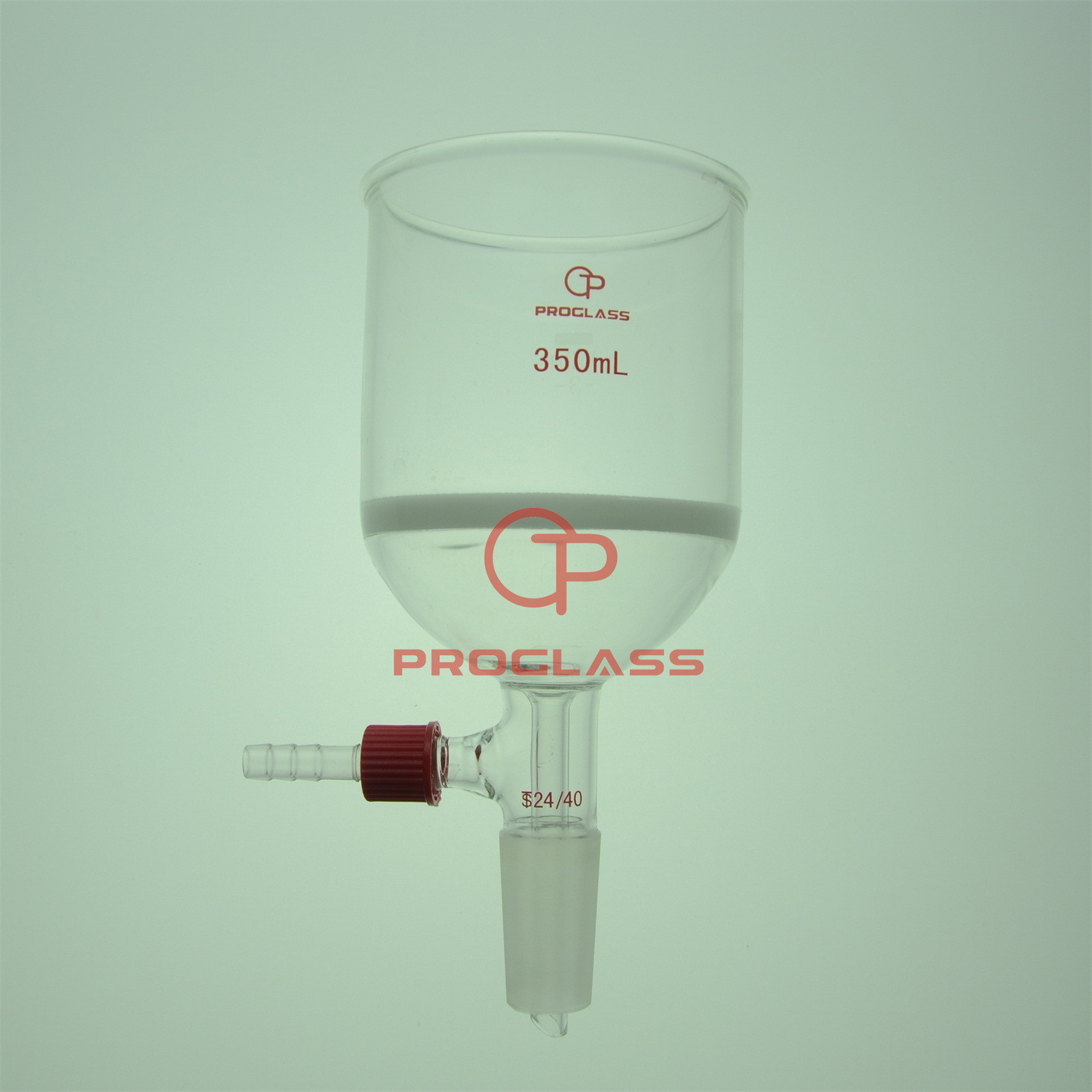 Lab Filtering Buchner Funnel 350mL with 24/40 Joint Medium Fritted Disc