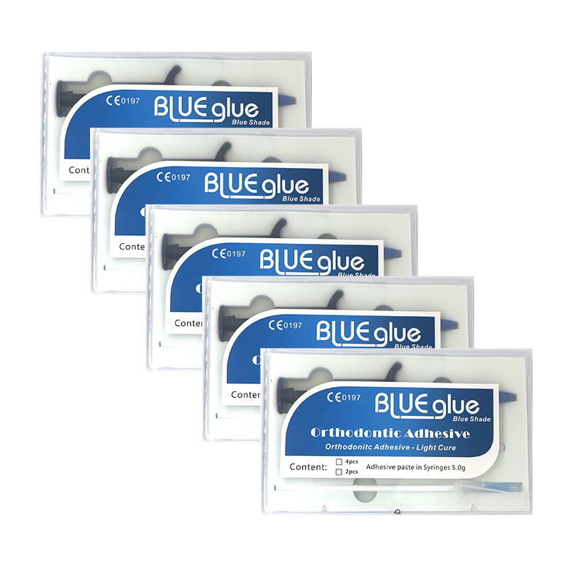 Dental Orthodontic Blue Glue Adhesive-Light Cure Adhesive paste in syinges US