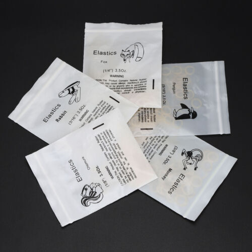 1000 Pcs Dental Orthodontic Elastics Rubber Bands O Rings Natural Rubber Latex