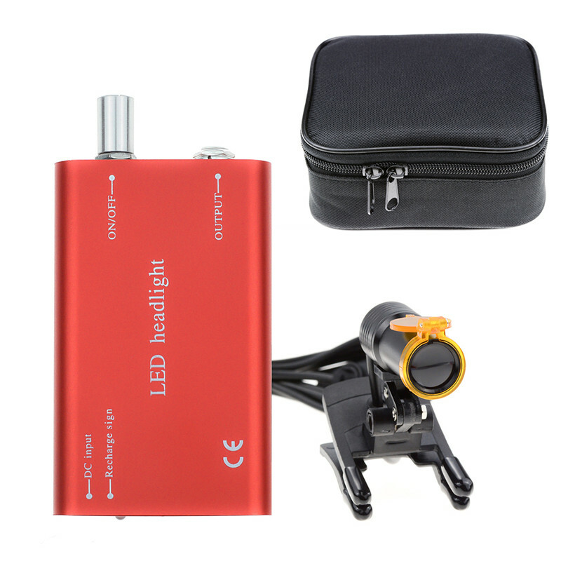 Dental Medical 5W LED Head Light with Optical Filter Clip-on Head Light Red
