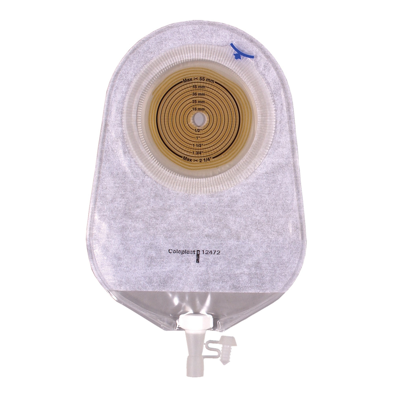 Assura Urostomy Pouch Drainable 3/8 to 2-1/4 Inch Stoma 1pc System 12474 10 Ct