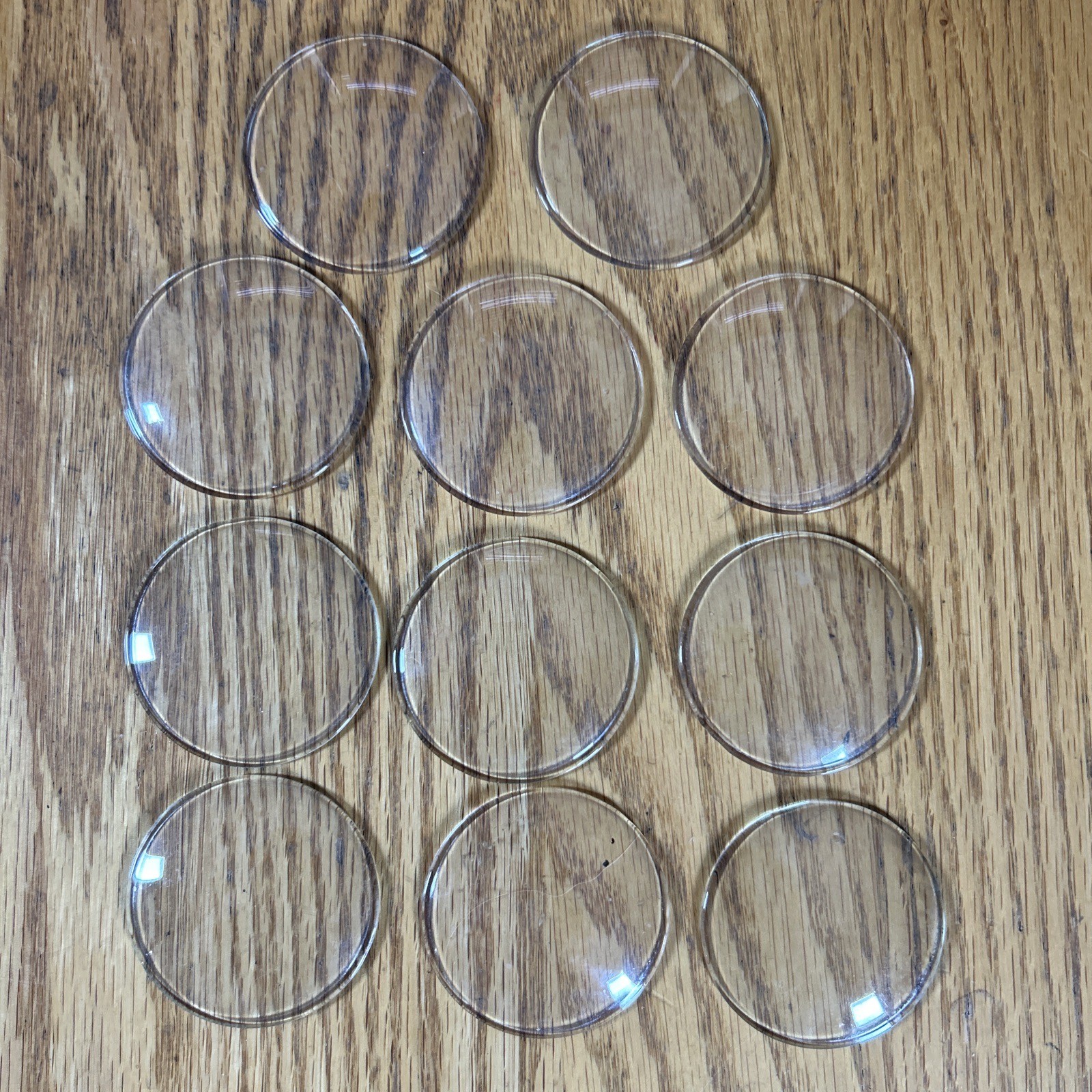 Vintage Glass Scientific Optical Lenses 1950’s Concave Convex Refraction Demo